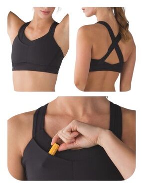 Lululemon size 10 black Rack Pack Bra